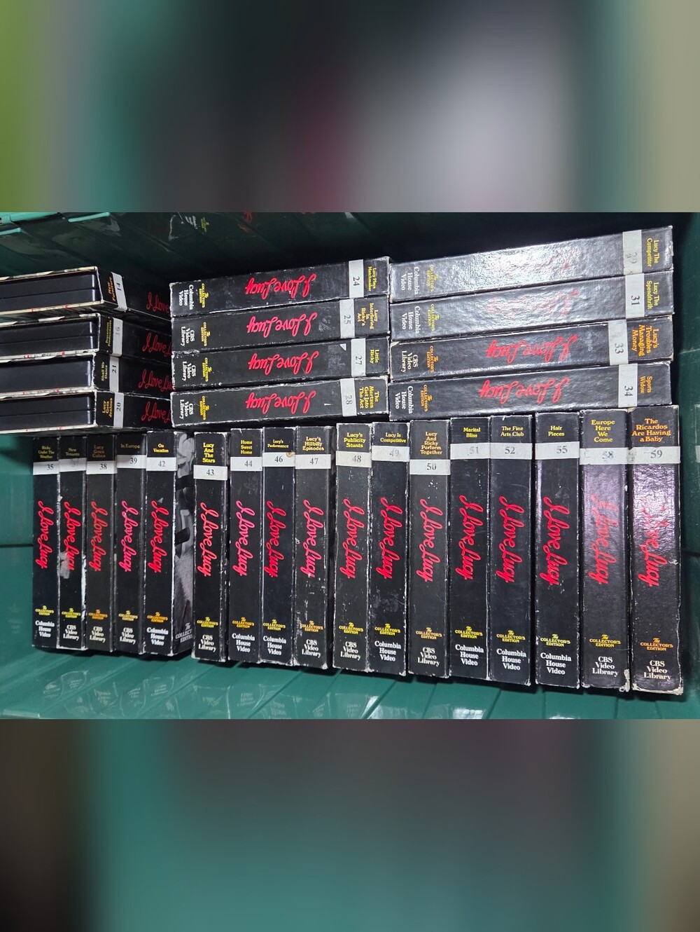Vintage I Love Lucy VHS Collector's Edition Lot of 25+ CBS Video Library Columbi
